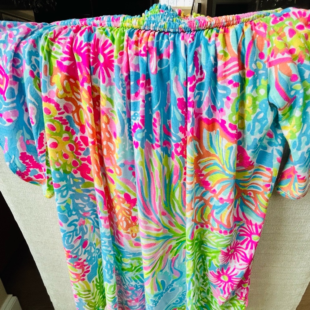 Colorful Off-Shoulder Dress - Picture 3 of 5